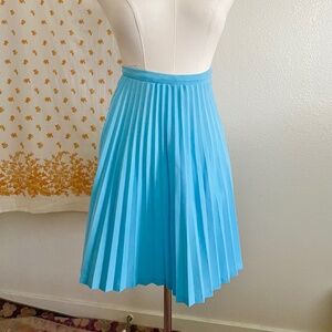 Vintage Jane Colby Blue Pleated Tennis Skirt Made in USA Preppy XS S
